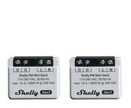 Systemy inteligentnych domów - Shelly Zestaw 2 Sterowników PM Mini Gen3 - miniaturka - grafika 1