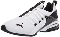 Sneakersy damskie - PUMA Sneakersy Axelion Unisex, Biały, czarny, 43 EU - miniaturka - grafika 1