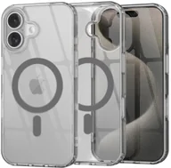 Etui i futerały do telefonów - Etui Supero TPU Plating z MagSafe do iPhone 16, szare - miniaturka - grafika 1