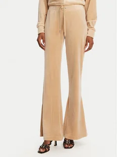 Juicy Couture Spodnie dresowe Christine JCWBJ125304 Beżowy Flared Leg - Spodnie sportowe damskie - miniaturka - grafika 1