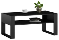 Ławy i stoliki kawowe - Czarna Ława Kawowa Do Salonu C2-F12 - miniaturka - grafika 1