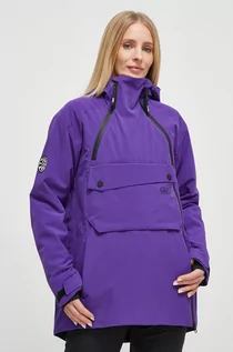 Kurtki i kamizelki sportowe damskie - Colourwear kurtka snowboardowa Cake 2.0 kolor fioletowy - grafika 1