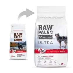 Vetexpert Raw Paleo Ultra Beef Adult Medium/ Large 10kg - Sucha karma dla psów - miniaturka - grafika 3