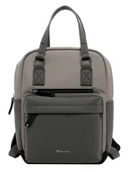 Plecaki - Tamaris Plecak "Gianna" w kolorze szarobrązowo-szarym - 31 x 34 x 17 cm - miniaturka - grafika 1