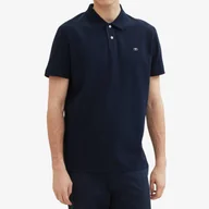 Koszulki męskie - Koszulka Męska Polo Tom Tailor Bawełniana Polówka Granatowa 1027713-10668 - miniaturka - grafika 1
