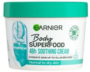 Garnier Body Superfood 48h Soothing Cream Aloe Vera + Magnesium krem do ciała 380 ml dla kobiet - Balsamy i kremy do ciała - miniaturka - grafika 1