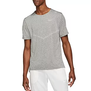 Nike Męski T-shirt, Smoke Grey/Htr/Reflective Silv, XXL - Koszulki męskie - miniaturka - grafika 1