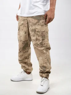 Spodnie Bojówki Męskie Taktyczne Polowe Militarne Brązowe Jigga Moro XXL - Spodnie męskie - miniaturka - grafika 1