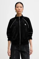 Bluzy damskie - Karl Lagerfeld bluza IKON damska kolor czarny gładka B1W20029 - miniaturka - grafika 1