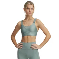 Bielizna sportowa damska - Biustonosz treningowy Under Armour UA Infinity High 2.0 Bra - zielony - miniaturka - grafika 1