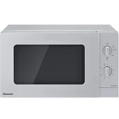 AGD OUTLET - Panasonic NN-SM23QM kompaktowa kuchenka mikrofalowa (800W, 5 poziomów mocy, obrotowy talerz o średnicy 255mm, sterowanie pokrętłem), srebrna - miniaturka - grafika 1