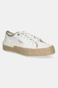 Trampki damskie - Pepe Jeans tenisówki SAMOI MIX kolor biały PLS31595 - miniaturka - grafika 1