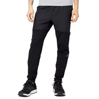 Spodnie sportowe męskie - Spodnie New Balance MP23287BK - czarne - grafika 1