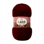 Pasmanteria - Włóczka NAKO ANGORA LUKS 100g kolor 13863 / ciemne bordo - miniaturka - grafika 1