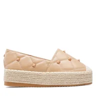 Espadryle damskie - Espadryle DeeZee WS020610-01 Beżowy - miniaturka - grafika 1