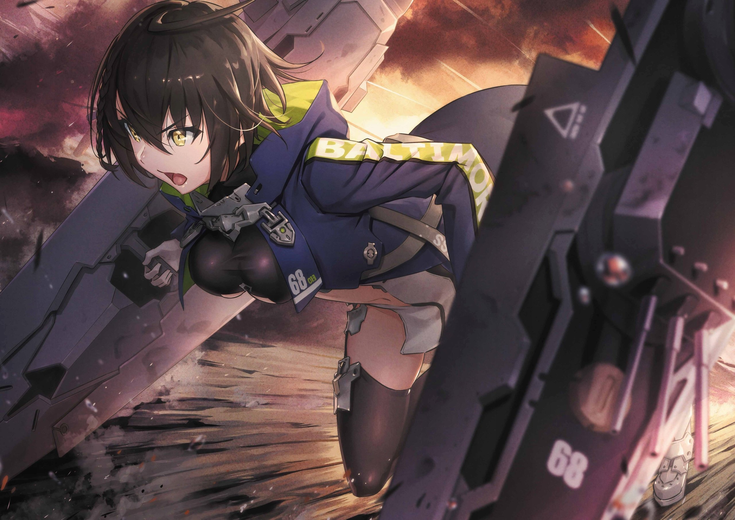 Plakat A1 anime gra Azur Lane