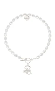 Bransoletka z pereł ze srebrnym znakiem zodiaku Skorpion - Bransoletki - miniaturka - grafika 1