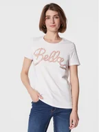 Koszulki i topy damskie - Fracomina T-Shirt FR23ST3003J401N5 Biały Regular Fit - miniaturka - grafika 1