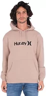 Bluzy męskie - Hurley Męska bluza polarowa M OAO Solid Core Po, Taupe (Simply Taupe), S - miniaturka - grafika 1