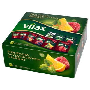 Vitax KOLEKCJA WYJĄTKOWYCH HERBAT - MIX KARTON 90 TOREBEK W KOPERTKACH - Herbata - miniaturka - grafika 2