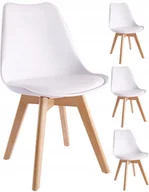 Krzesła - Komplet 4x Krzesło krzesła Montivaro do salonu, kuchni 4 Sztuki - miniaturka - grafika 1