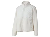 Kurtki i kamizelki sportowe damskie - CRIVIT Kurtka damska z polaru sherpa (L (44-46), Biały) - miniaturka - grafika 1