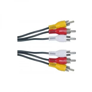 NoName Kabel Audio/video Cinch 3x Cinch 3x M/M 5m No Name - Kable - miniaturka - grafika 1