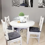 Stoły - Stół Okrągły Rozciągany Modern Meble Doktór Bejca Czarna - miniaturka - grafika 1
