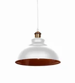 Lampy sufitowe - Lumina Deco Lampa Wisząca Loft Biała Boggi - miniaturka - grafika 1