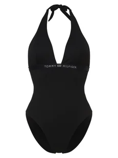Tommy Hilfiger Damski kostium kąpielowy Kobiety niebieski wypukły wzór tkaniny, S - Stroje kąpielowe - miniaturka - grafika 1