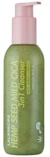 LalaRecipe Hemp Seed Mild Cica 3in1 Cleanser, Wygładzająca Pianka do Oczyszczania Twarzy - Peelingi i scruby do twarzy - miniaturka - grafika 1