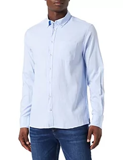 Koszule męskie - bugatti Męska koszula 9350-28700 z kołnierzem Button-Down, jasnoniebieska, standardowa - grafika 1