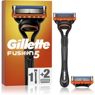 Maszynki do golenia i wkłady - Gillette Fusion M) maszynka do golenia + 2 wkłady - miniaturka - grafika 1