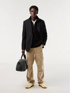 Bluzy męskie - Lacoste Bluza SH1927 Czarny Classic Fit - miniaturka - grafika 1