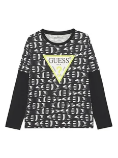 Guess Bluzka L5YI04 K8HM4 Czarny Regular Fit - Bluzki damskie - miniaturka - grafika 1