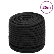 Żeglarstwo - Linka żeglarska, czarna jednolita, 18 mm, 25 m, polipropylen - miniaturka - grafika 1