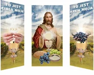 Ikony i obrazy sakralne - Zestaw 3 banerów na Boże Ciało "To jest ciało moje.." - miniaturka - grafika 1