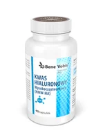 Witaminy i minerały - Bene Vobis, Kwas Hialuronowy, WYSOKOCZĄSTECZKOWY - Suplement diety, 90 kaps. - miniaturka - grafika 1