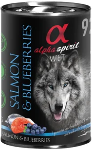 Alpha Spirit Łosoś z jagodami 6x400g - Mokra karma dla psów - miniaturka - grafika 1