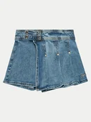 Spodenki damskie - Guess Szorty jeansowe J4GD12 D4MS0 Niebieski Regular Fit - miniaturka - grafika 1