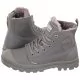 Kozaki damskie - Palladium Trapery Pampa Hi Zip Lth S W Gray Flannel 97223-071-M (PA85-a) - grafika 1