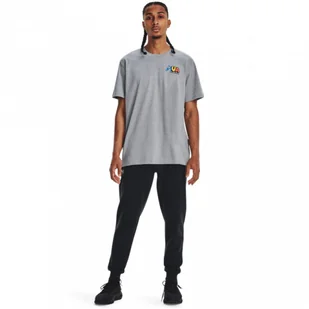 Męskie spodnie dresowe Under Armour UA Rival Fleece Joggers - czarne - UNDER ARMOUR - Spodnie sportowe męskie - miniaturka - grafika 1
