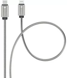 Forcell Kabel USB-C do Lightning, 27W, PD, QC3.0, 1 m, srebrny - Kable USB - miniaturka - grafika 1