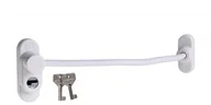 Akcesoria do okien - Zabezpieczenie okienne PENKID cable lock P9016 białe montowane wewnątrz na ramie okna, działające na zasadzie łańcuszka drzwiowego, - miniaturka - grafika 1