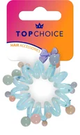 Ozdoby do włosów - TOP CHOICE Gumka do włosów - niebieska (20162) - miniaturka - grafika 1