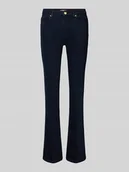 Spodnie damskie - Jeansy z poszerzaną nogawką o kroju regular fit z mieszanki bawełny - miniaturka - grafika 1