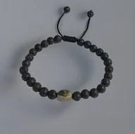 Bransolety męskie - Męska bransoletka : PIRYT & LAWA : długość regulowana - Pakamera - miniaturka - grafika 1