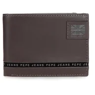 Paski - Pepe Jeans Pasek poziomy portfel z portmonetką brązowy 11x8x1 cm Skóra by Joumma Bags, Brązowy brązowy, Talla única, Poziomy portfel z portfelem - miniaturka - grafika 1