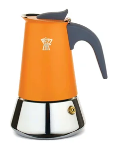 PEZZETTI STEELEXPRESS Emaliowana kawiarka stalowa indukcyjna (2 filiżanki) - Pomarańczowy - Zaparzacze i kawiarki - miniaturka - grafika 1