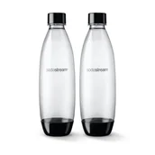 Shakery i bidony sportowe - SODASTREAM Butelki na wodę SodaStream Fuse 1l Czarne dwupak 9005-uniw - miniaturka - grafika 1